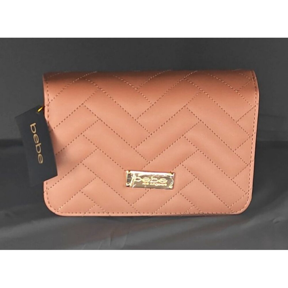 NWT Bebe Mini Quilted Cross Body Bag Sophia Dark Blush RV $89
